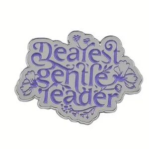 Bridgerton Dearest Gentle Reader Enamel Metal Pin